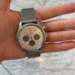 Breitling Transocean Chronograph Steel Watch